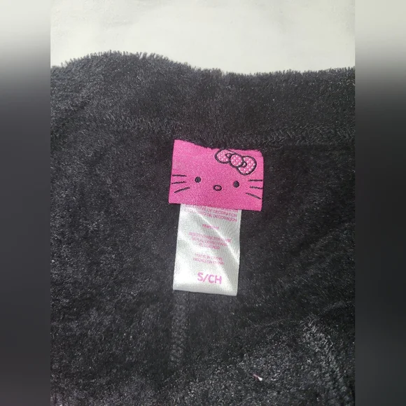 Hello Kitty Fuzzy Black Shorts with Pink Details* - Picture 3 of 3